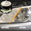 Automotive Headlight Repair Wax – Headlight Refurbishing Polish. Repairs yellowing, oxidation and hazing for brighter illuminati