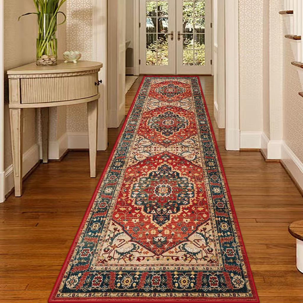 European Hallway Carpets Living Room Area Rugs Runner Bedroom Decor Home Crystal Velvet Big Size Floor Passageway Mats Lobby