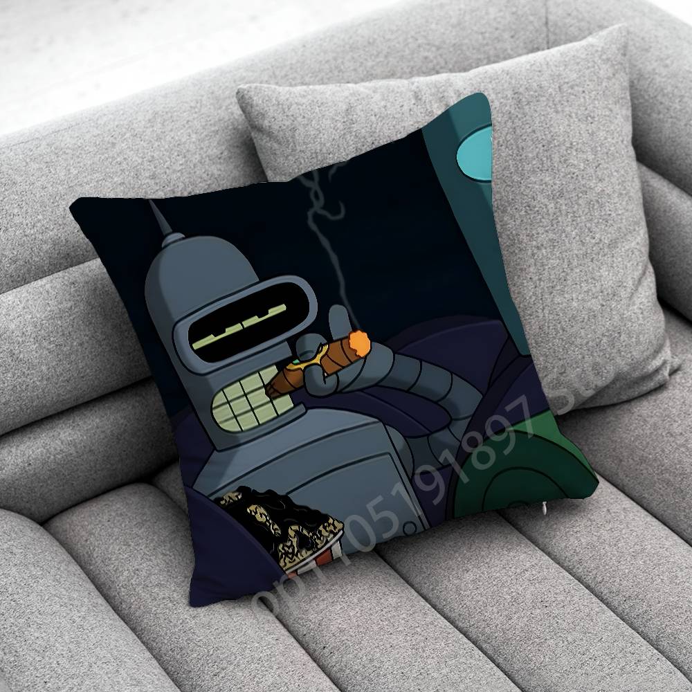 F-Futurama B-Bender Throw Pillow Case For 45*45cm 40cm 55cm 50cm 30cm Square Car Pillowcase Shell
