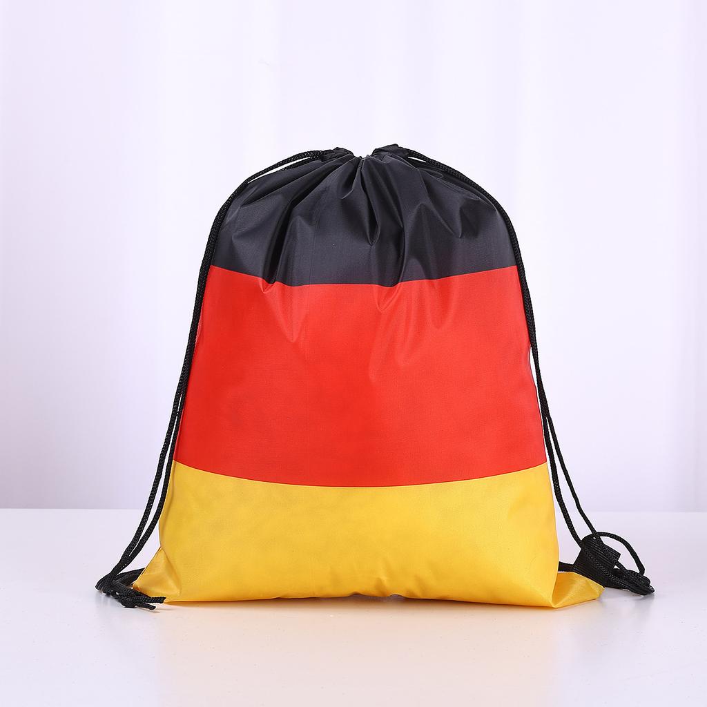 10pcs World Cup Football Drawstring Backpack for Various Countries, Drawstring Closed Football Training Bag for Team Use