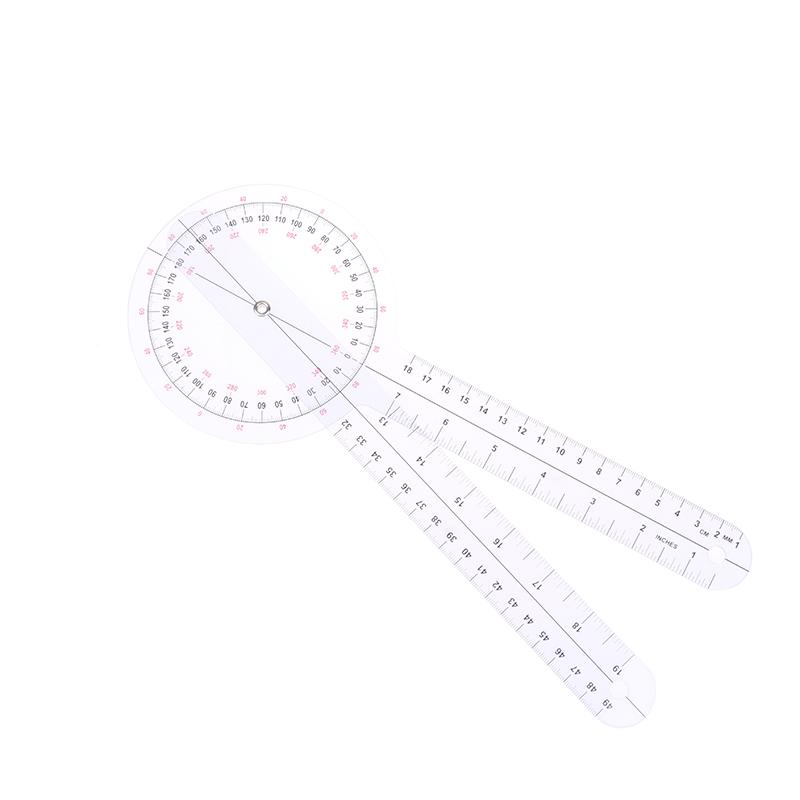 Goniômetro calibrado de 360 graus Physio Medical Joint Angle Measure Ruler