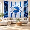 Brighton & Hove Albion Fußball Wandteppich, Wandbehang aus weichem Stoff, Dekorative Kulisse für Schlafzimmer Heimwandkunst
