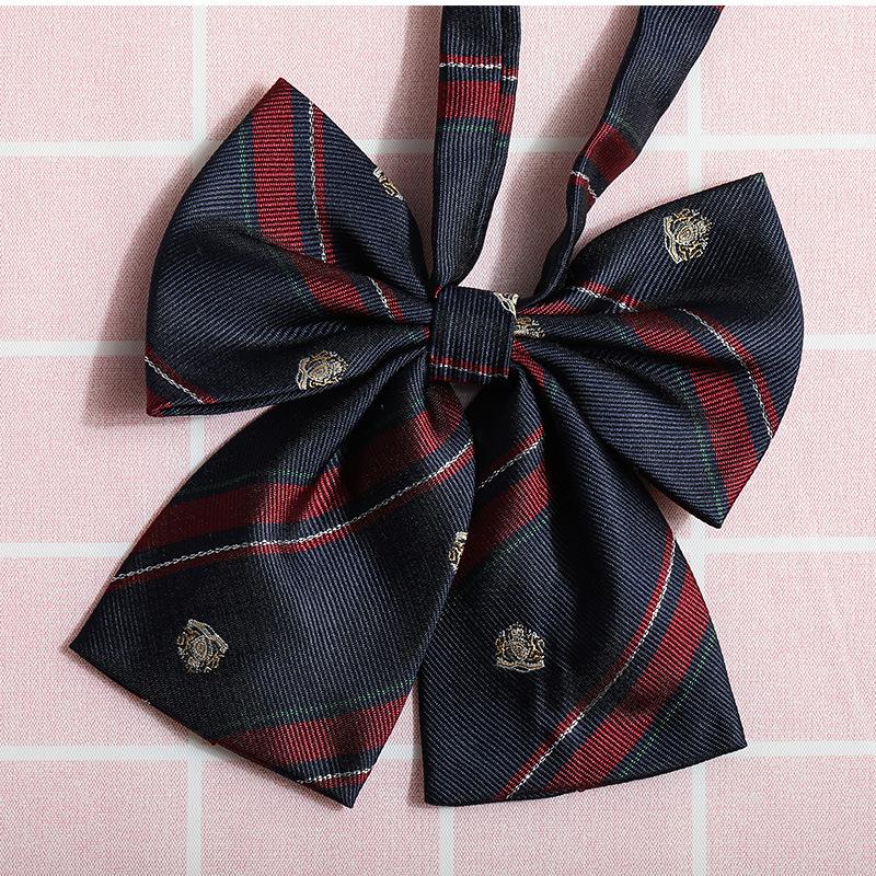 Jk Japanese Plaid Korean Version Of Collar Flower Graduate Female Collar Flower College Wind Streamer Jk Bow Shirt Accessories Sailor Suit