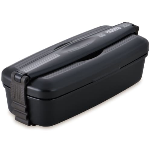 Thermos Bento Box 2 Tier Fresh Lunch Box 900ml Black Gray DJB-905W BKGY
