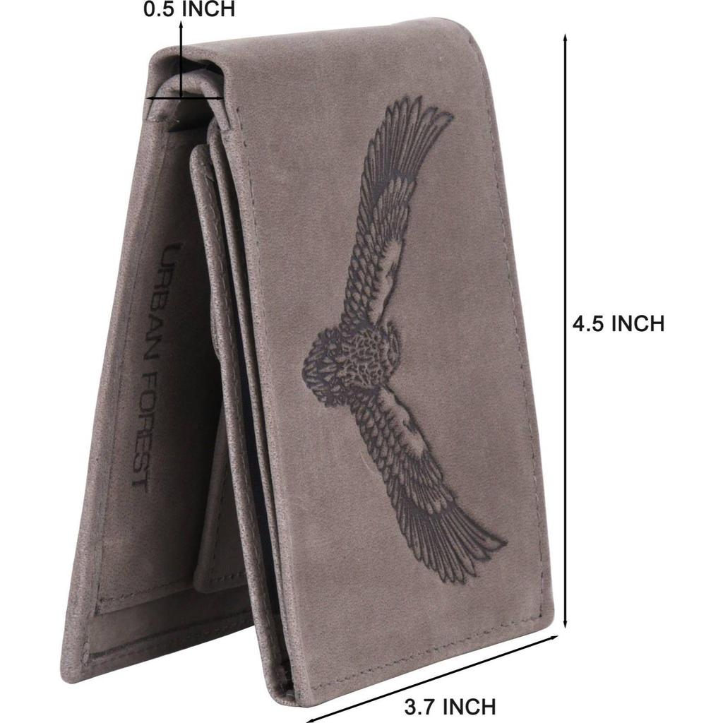 Men Casual, Formal, Trendy Genuine Leather RFID Wallet - Regular Size (6 Card Slots)