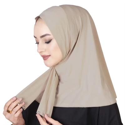 Ready To Go Wear Instant Hijab For Ladies Girls Women With Tie Back Buttons Premium Quality Jersey Scarf