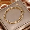 18K Gold Plated Titanium Steel Bracelet - Colorfast, Stylish, and Versatile Stainless Steel Jewelry