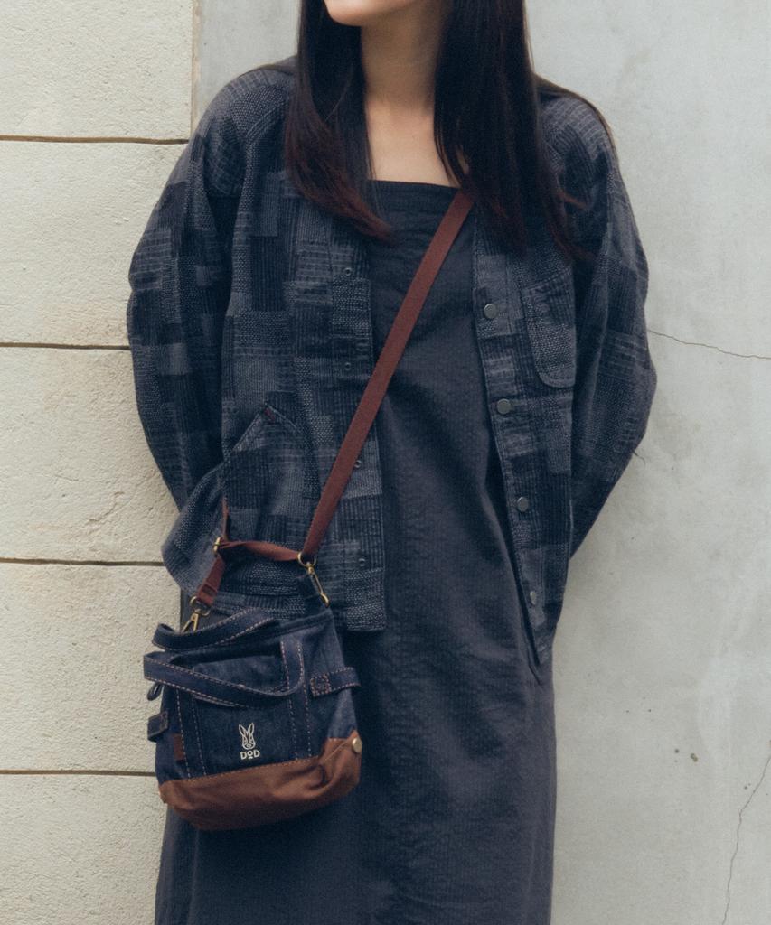 Dod Work Cotton Denim Mini Tote Bag (4L)(Indigo)