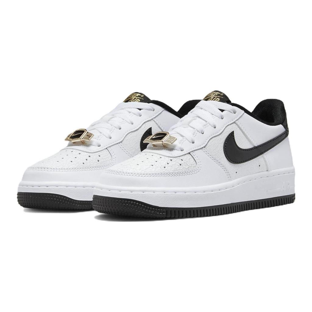 Nike Air Force 1 LV8 GS World Champ Kids Sneakers White Pure-Platinum Black DQ0300-100