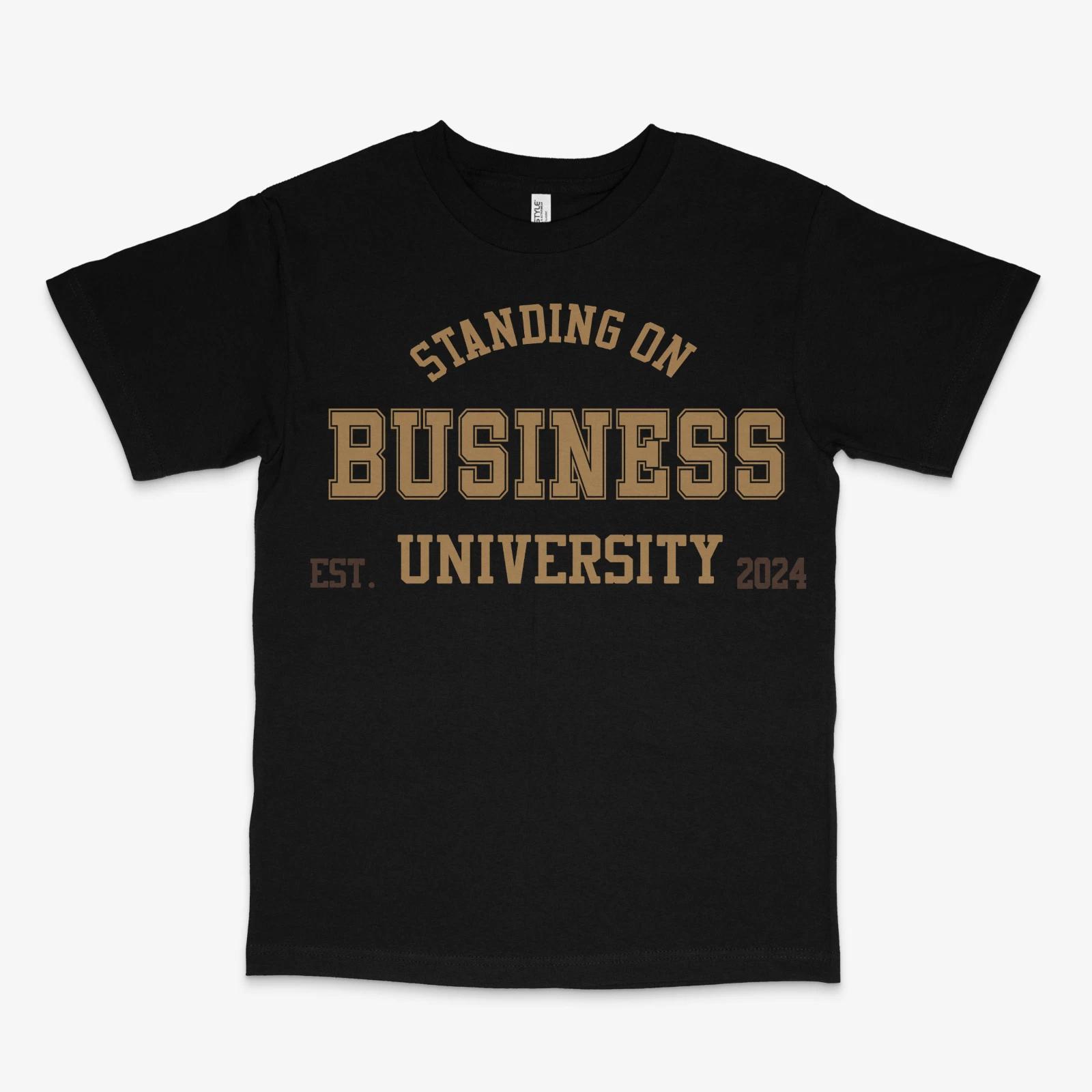 Standing on Business Palomino Black Tee L