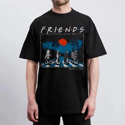 Demon Slayer Printed Short Sleeve Casual Summer Wear Mens Comfortable Clothing Mens Clothing Short Sleeve Half Sleeve Top