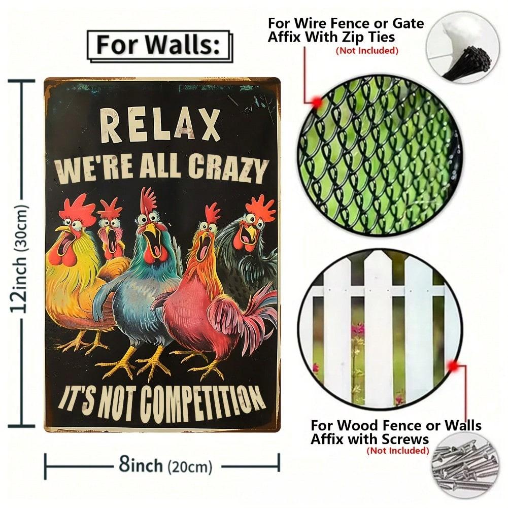 Humor Farmhouse Metal Tin Sign Rustic Wall Art Decor 8x12 Inch Easy Hanging Bathroom Kitchen Bedroom Halloween Home Decor