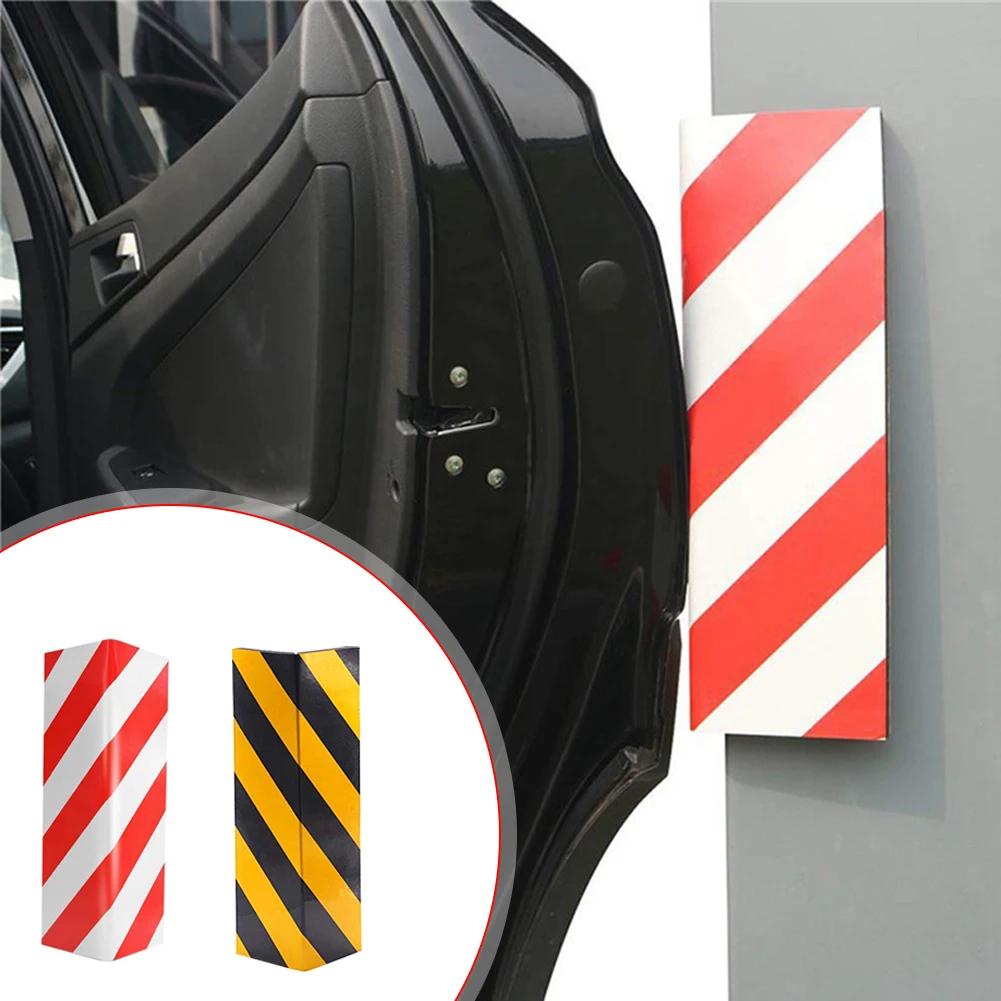 1/2 Pcs Car Door Bumper Protection Exterior Anti Scratch Adhesive Foam Warning Sign Parking Garage Protector
