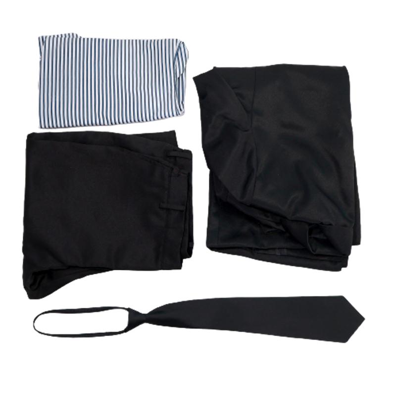 

Комплект костюма для косплея Ван Пис Санджи, реквизит для вечеринки на Хэллоуин, черный костюм, подарок для фанатов XL