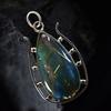 Natural Opal Pendant 36 ct Pear 925 Sterling Silver October Birthstone for Gem Collections