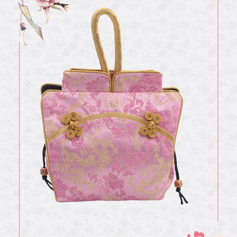 Nanjing Brocade Silk Clutch: Chinese Style Qipao Hanfu Makeup Bag, Coin & Card Holder, Key Pouch