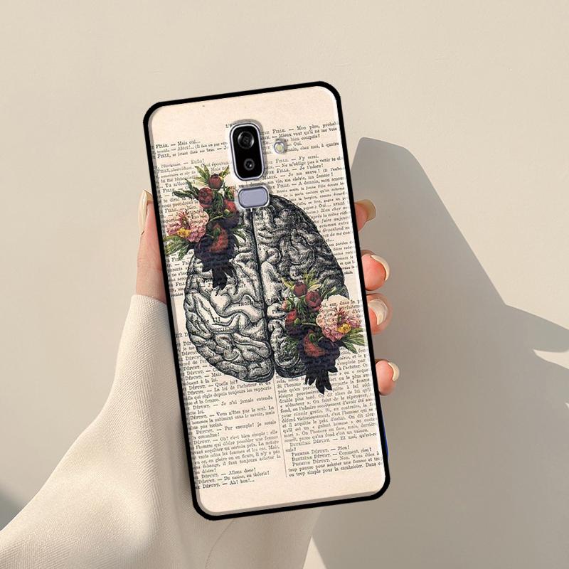 Brain Art Cover For Samsung Galaxy J4 J6 Plus 2018 A6 A7 A8 A9 J8 J1 2016 A3 A5 J3 J7 J5 2017 Case