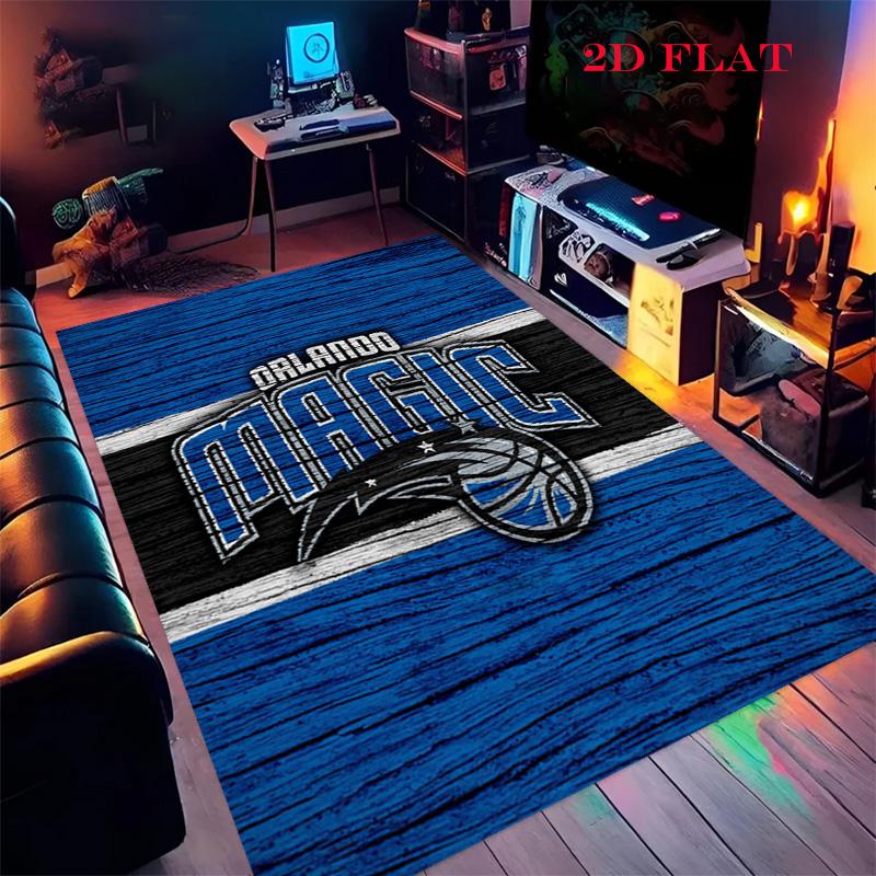 Orlando Magic Blue Logo Print Carpet Suitable For All Seasons Doormat Art Office Chair Cushion Bathroom Mat