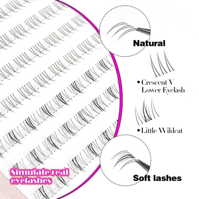 Lashie - Natural Multipack False Eyelashes Cluster / Bottom Multipack False Eyelashes Cluster (Various Designs)
