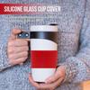 Manicotto per Tazza in Silicone Riutilizzabile Antiscivolo Isolamento Termico Colorato Copritazza per Caffè Freddo Caldo Bottiglia d'Acqua Tazze Accessorio