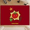Cartoon Tomato Pattern Entrance Door Mat Nordic Style Home Doormat Bathroom-Toilet Mats Bedroom Hotel Decor Mat