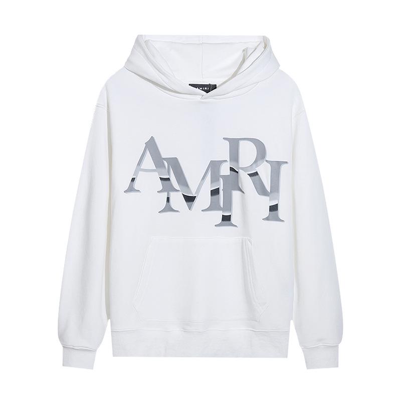 AMIRI Unisex High-Definition Print Casual Hoodie - 2024 Autumn/Winter American Trendy Collection