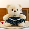 Plush Teddy Bear Toy With Love Heart Pendant And Skirt Decoration For Children