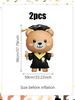 2pcs Graduation Bear Foil Balloons — 2026 Graduation Party Decorations, "Congrats Grad" Decor, and Graduation Photo Props