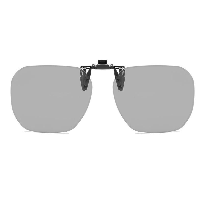 New Arrival Flip-up Sunglasses Clips for Myopia Glasses Retro Square  Glass Clip-on Sunglass Clip