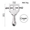 QKKQ Weighted Nipple Clamps,nipple Clamp with Metal Chain Adjustable Nipple Clips Non-piercing Breast Clip Sex Toys for Couples
