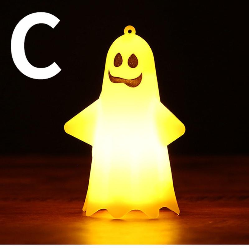 Halloween Decorations Children's Portable Cute Trick-or-treating Ghost Night Light Pumpkin Lantern Ghost Decoration Pendant
