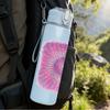 1PC Pink Purple Mandala Circle Art Print 750ml Color Plastic Sports Water Bottle Leakproof Flip Straw Lid Suitable for Sports Office Home Use