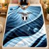 Flannel BlanketLazio FC Warm Soft Throw Blanket for Indoor Sofa Bed Living Room Use