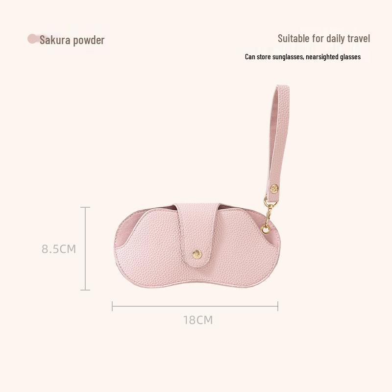 Women's Portable Sunglasses & Myopia Glasses Storage Bag - Wearable Neck Hanging Handheld Fashion Case