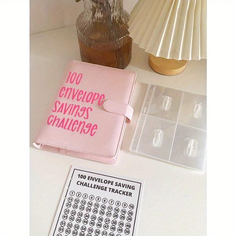 1pc Couple's 100 Days Saving Challenge Cash Envelope, With Reasonable Budgeting Plan Best