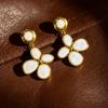 Cercei Stud Negri Vintage Seria Neagră Ac de Argint 925 Minimalist Accesorii de Personalitate High-End pentru Femei