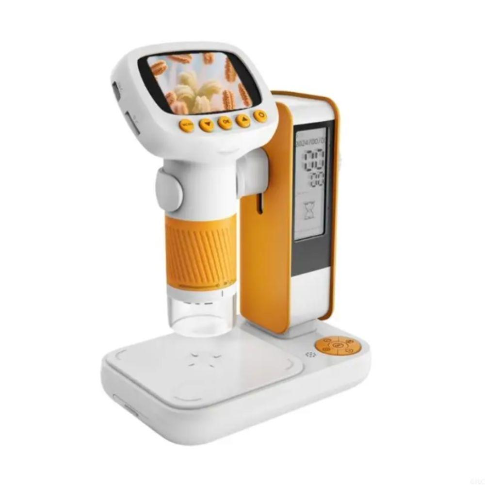 1000X Magnification Handheld Microscope 2Inch Screen Magnifying Glass  Scientific Experiment