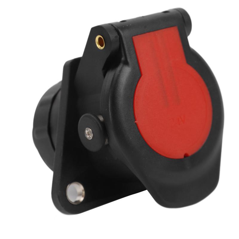 15pin Trailer Plug Socket 24V 15pin Trailer Connector Adapter Stable Performance for  Boat RV Trailer Adapter Plug Socket