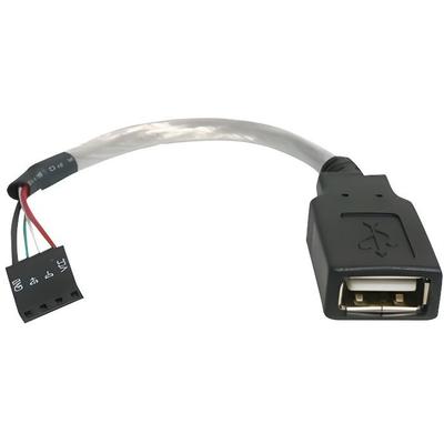 USB 2.0 Cable - USB A Female To 4-Pin F/F Motherboard USB Adapter - 15 Cm - STARTECH