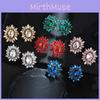 Geometric Alloy Earrings For Women With Electroplated Finish And Unconventional Design