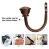 2pcs Curtain Hooks Wall Mounted U-Shape Holdbacks For Home Decor Multi Use Iron Hangers Bedroom Bathroom Kitchen Garage