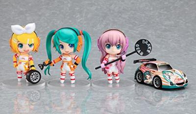 Aangepaste Nendoroid Petit Racing Miku Set 2010 Nico Directe Verkoop [Geen sticker] Ver. (Terugtrekwagen wit) (Nico Limited)