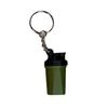 Shaker Cup Keychain Portable 3D Printed Workout Keychain with Metal Ring Bags Gym Backpack Pendant Mini Fitness Accessory