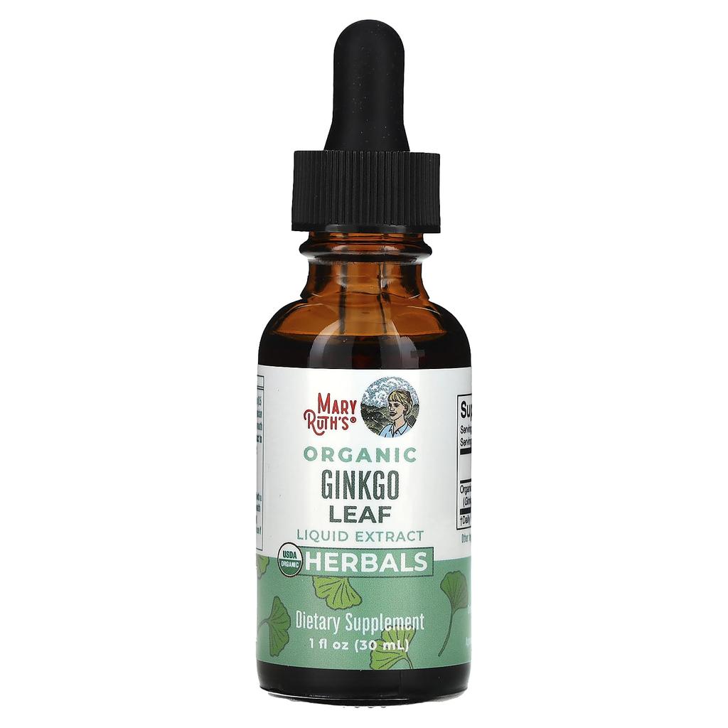 MaryRuth's Bio Ginkgo levél folyékony kivonat, alkoholmentes, 590 mg, 1 fl uncia (30 ml)