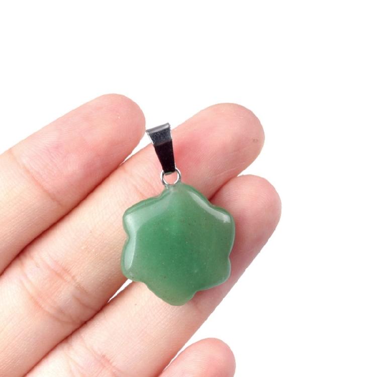 Artistic Crafted Flower Crystal Pendant Set Natural Stone Flower Pendant Charm For Handmade Jewelry And Necklace