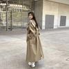 British-Style Extra Long Tall Women's Trench Coat - 2025 Spring/Autumn Collection, Elegant and Casual