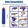 100Pcs Blue Solid Round Head Bullets All Size For Outdoor Sports Children Electric Manual Eva Soft Bullet Toy Gun Accessories