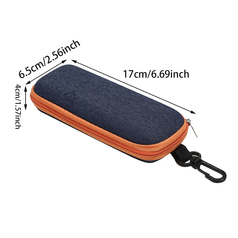 1PC Portable Eyewear Cases Cover Sunglasses Hard Case For Women Men Glasses Box With Lanyard Zipper Eyeglass Cases Protector
