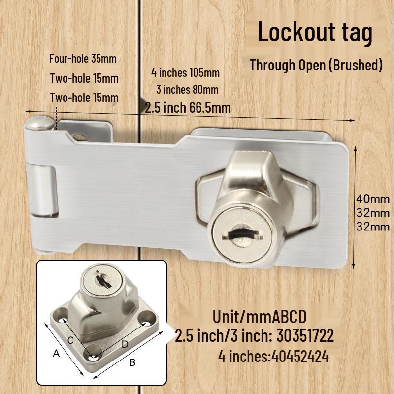 Three-Digit Multi-Purpose Mechanical Password Lock for Cabinets and Drawers