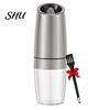Portable Electric Spice Grinder Gravity Pepper Stainless Steel Mill Battery Powered Automatic One Hand Operated Sea Salt Food Bottle Large Capacity